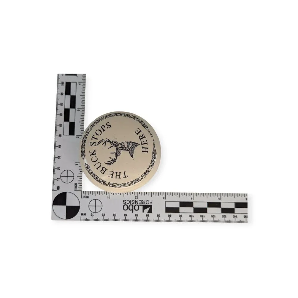 KensingtonRow Home Collection Scrimshaw Inspired Paperweight-The Buck Stops Here
